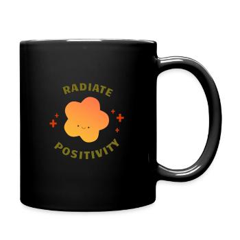 Radiate Positivity - Full Color Mug - black - Right