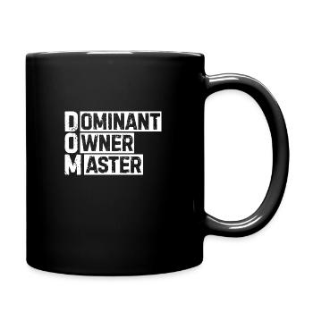 Dominant owner master BDSM fetish roleplay - Full Color Mug - black - Right