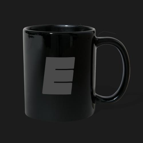 Grey E Design on Black/Grey - Full Color Mug