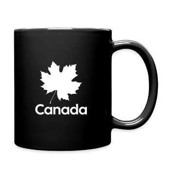 Canada with Maple Leaf - Full Color Mug - black - Right