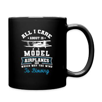 Model Airplane Model Flying Pilot - Full Color Mug - black - Right