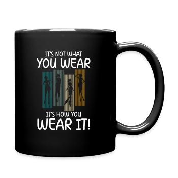 Shopping Fashionable Fashion Queen - Full Color Mug - black - Right