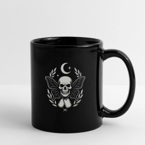 Skull butterfly dog tags - Full Color Mug