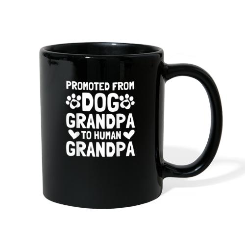 Promoted From Dog Grandpa To Human Grandpa T-Shirt - Full Color Mug