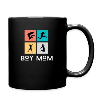BOY MOM - Full Color Mug - black - Right