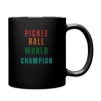 Pickleball World Champion - Full Color Mug - black - Right