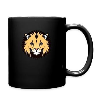 Royal Cartoon Lion - King of the Jungle 22 - Full Color Mug - black - Right