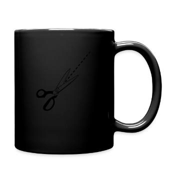 Pattern cutting scissors - Full Color Mug - black - Right