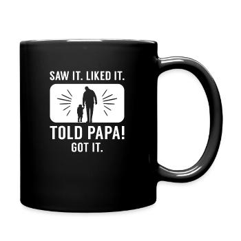 Told Papa Father s Day - Full Color Mug - black - Right