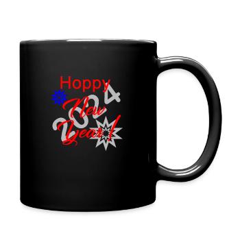 Hoppy New Year - Full Color Mug - black - Right