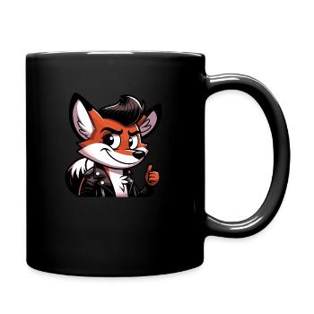 Cool Fox - Full Color Mug - black - Right