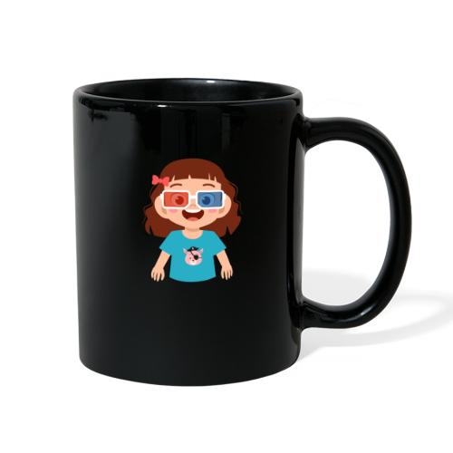 Girl red blue 3D glasses doing Vision Therapy - Full Color Mug