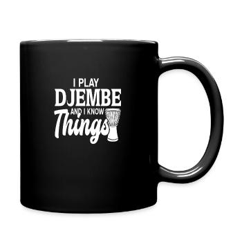 Djembe percussion instrument - Full Color Mug - black - Right