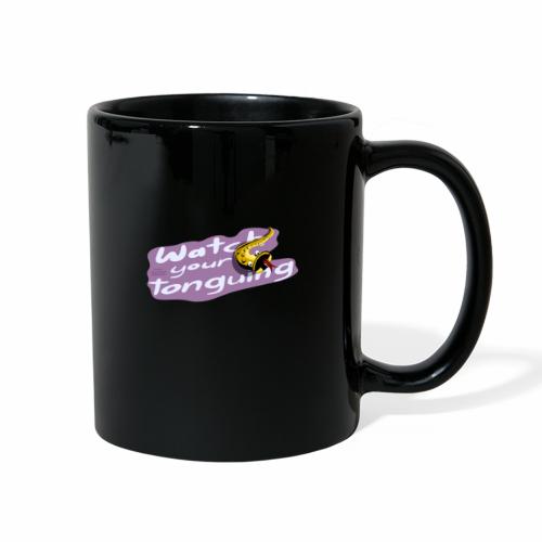 Saxophone players: Watch your tonguing!! pink - Full Color Mug