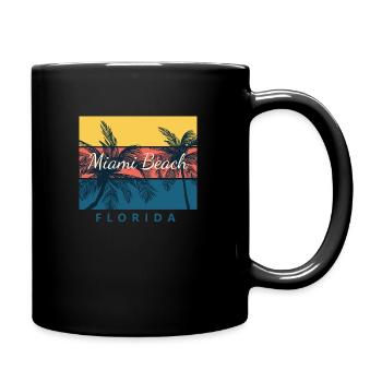 miami beach florida - Full Color Mug - black - Right