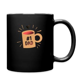 Thank you #1 Dad for Everything - Full Color Mug - black - Right