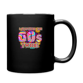 I Survived The 60s Twice Design - Full Color Mug - black - Right