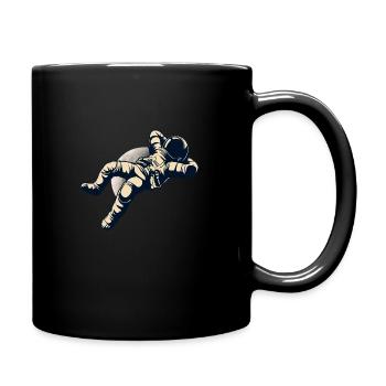 Astronaut taking a rest - Full Color Mug - black - Right