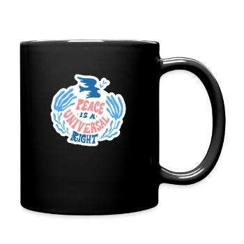 peace is a universal right - Full Color Mug - black - Right