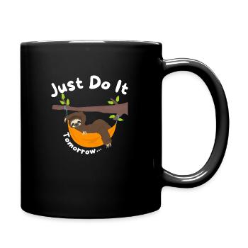Sloth Just Do It Tomorrow... - Full Color Mug - black - Right