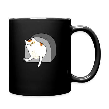 Cat in the house - Full Color Mug - black - Right