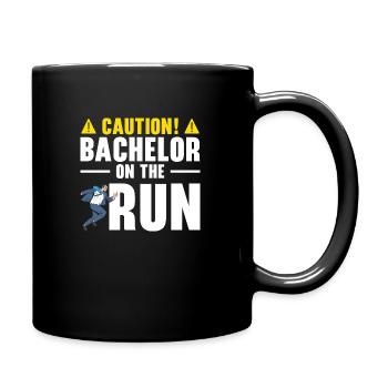 Bachelor Caution Groom Marrying Wedding Day - Full Color Mug - black - Right