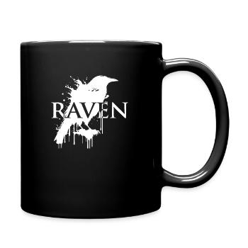 black raven - Full Color Mug - black - Right