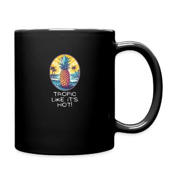TropicPineapple Beachwear - Fun in the Sun - Full Color Mug - black - Right