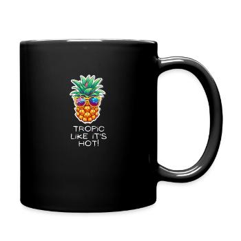 TropicPineapple Beachwear - Fun in the Sun - Full Color Mug - black - Right