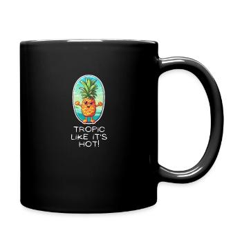 TropicPineapple Beachwear - Fun in the Sun - Full Color Mug - black - Right