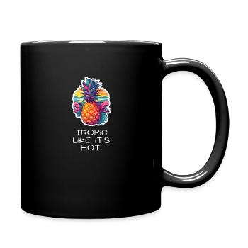 TropicPineapple Beachwear - Fun in the Sun - Full Color Mug - black - Right