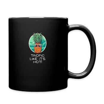 TropicPineapple Beachwear - Fun in the Sun - Full Color Mug - black - Right