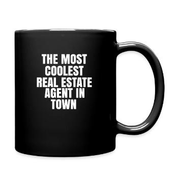 The Most Coolest Real Estate Agent In Town - Full Color Mug - black - Right