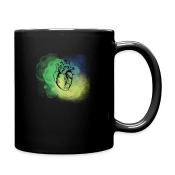 black heart - Full Color Mug - black - Right
