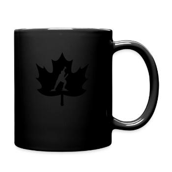 Canada maple leaf skating logo - Full Color Mug - black - Right