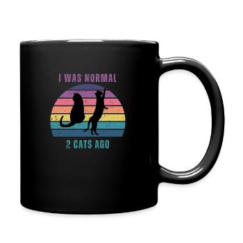 i was normal - Full Color Mug - black - Right