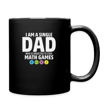Father s Day Math Games - Full Color Mug - black - Right