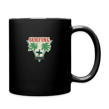Surfing Miami - Full Color Mug - black - Right