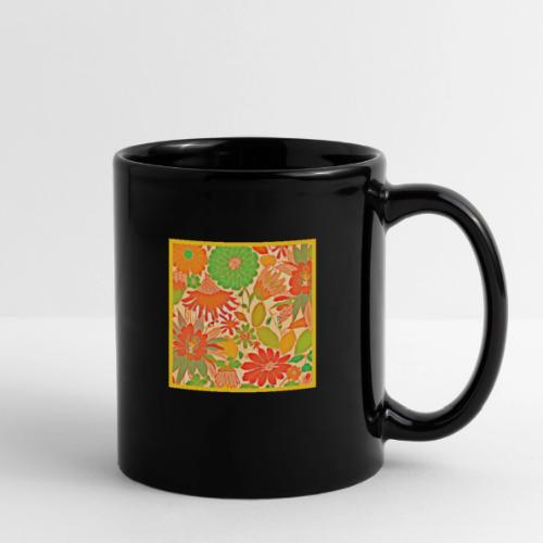 Vibrant Blossom Elegance Pattern - Full Color Mug