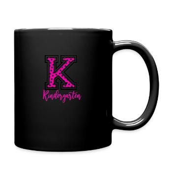 K is For Kindergarten - Full Color Mug - black - Right