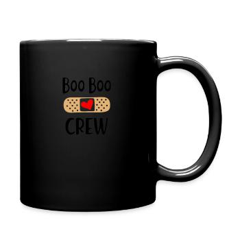 boo boo crew for light - Full Color Mug - black - Right