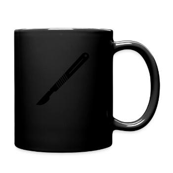 Surgeon Scalpel Blade - Full Color Mug - black - Right