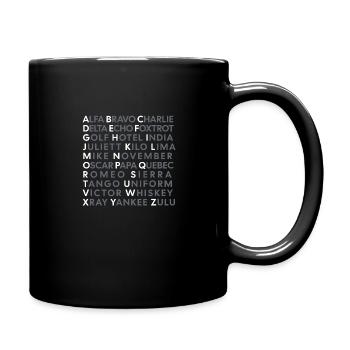 NATO Phonetic Alphabet - Full Color Mug - black - Right