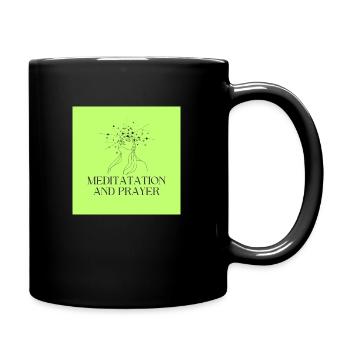 Meditation and prayer!! - Full Color Mug - black - Right
