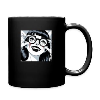 Anime girl - Full Color Mug - black - Right