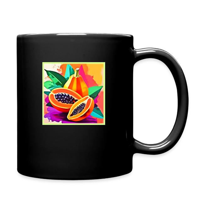 Sliced Papaya Pop Art