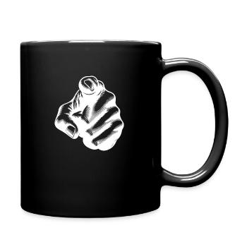 Hand Position Iconic Index Finger - Full Color Mug - black - Right