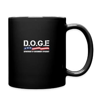 DOGE Department Of Government Efficiency - Full Color Mug - black - Right