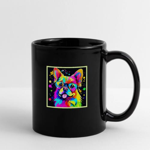 Vivid Canine Vibes Design - Full Color Mug