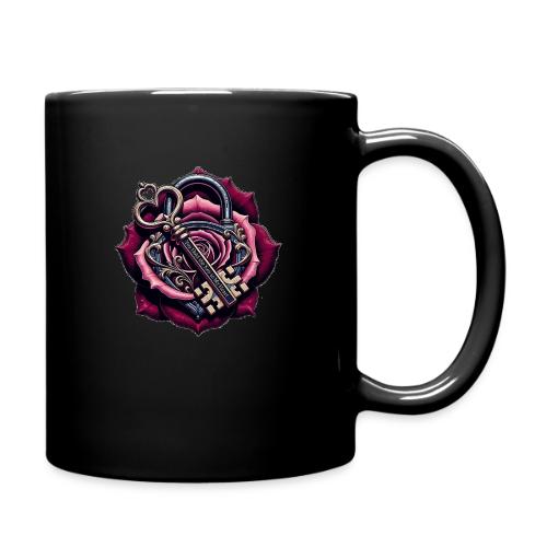 You Hold the Key to My Heart Rose Lock T-Shirt - Full Color Mug
